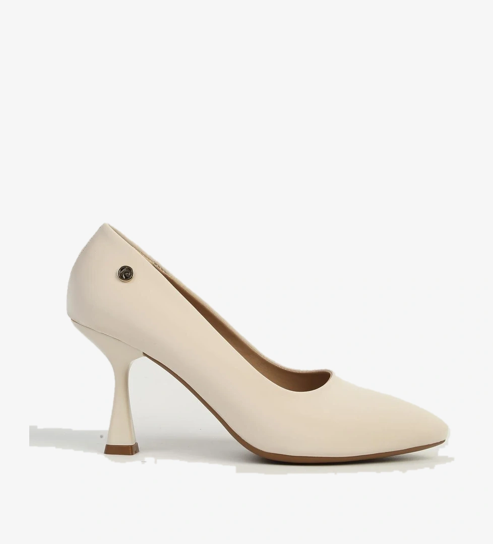 Pierre Cardin Krem Kadın Topuklu Ayakkabı PC-54730 model görseli