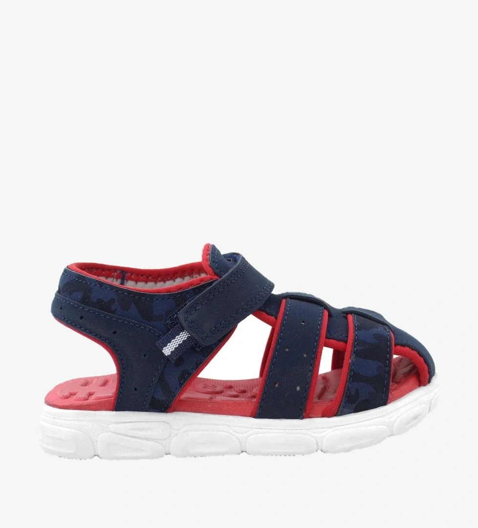 Rakerplus Lacivert Kırmızı Kamuflaj Desenli Çocuk Sandalet model görseli