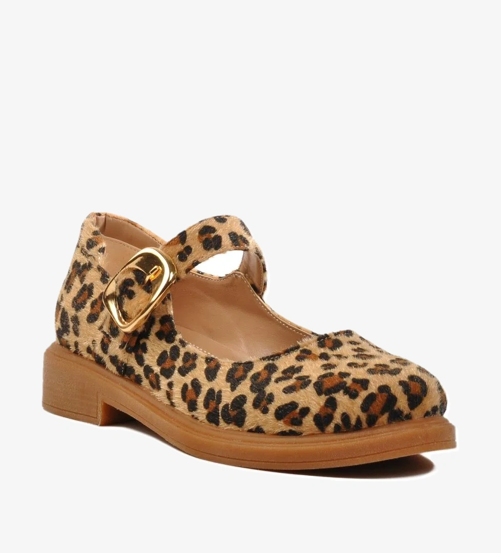 572407 Z Kadın Kahve Leopar Günlük Ayakkabı - Görsel 1