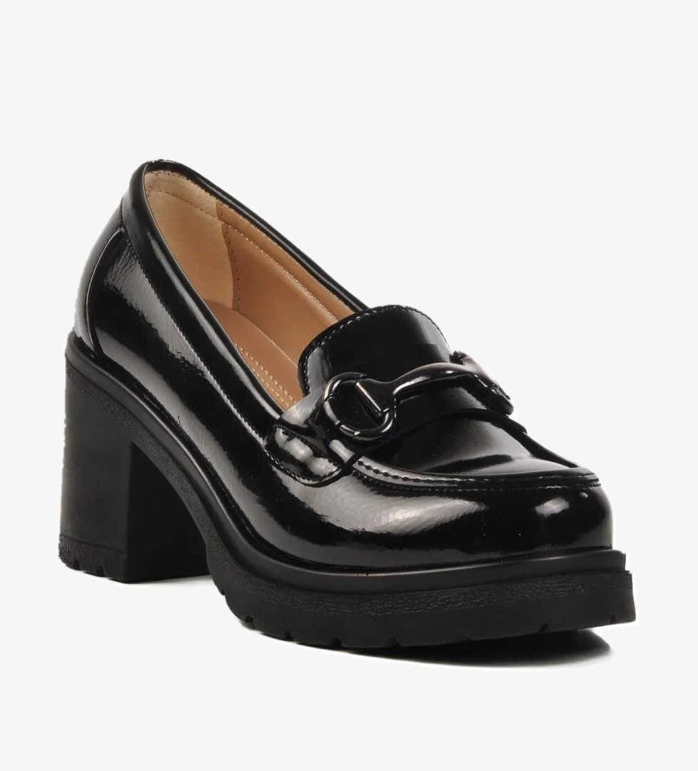 572401 Z Siyah Rugan Kadın Günlük Ayakkabı - Görsel 1