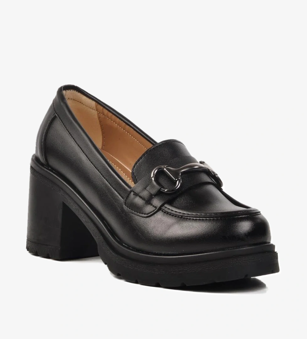 Siyah Topuklu Kadın Günlük Ayakkabı 572401 Z