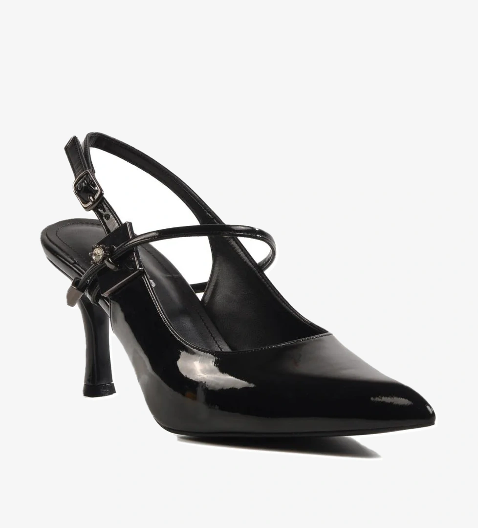 658228 Z Siyah Kadın Topuklu Ayakkabı