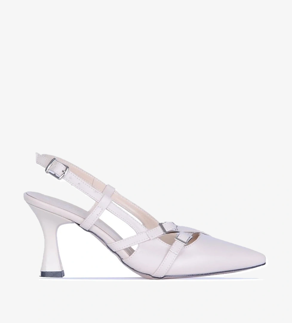 By12 Ayışığı Cilt 8Cm Kadın Topuklu Ayakkabı - Görsel 1