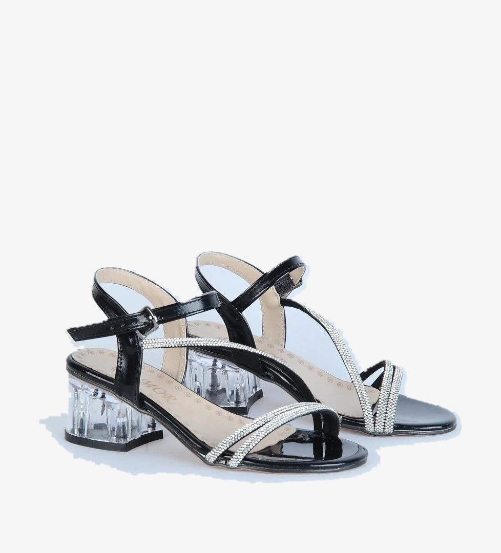 Ayakcenter Frati Siyah 4 Cm Topuklu Kız Çocuk Sandalet model görseli