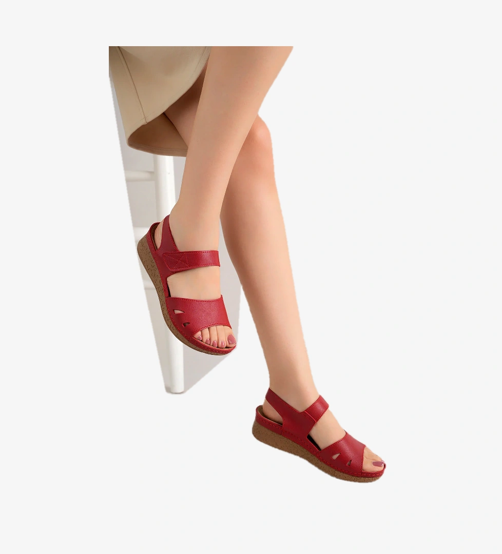 Gloria Anatomik Ortopedik Bantlı Günlük Kadın Sandalet - Görsel 1