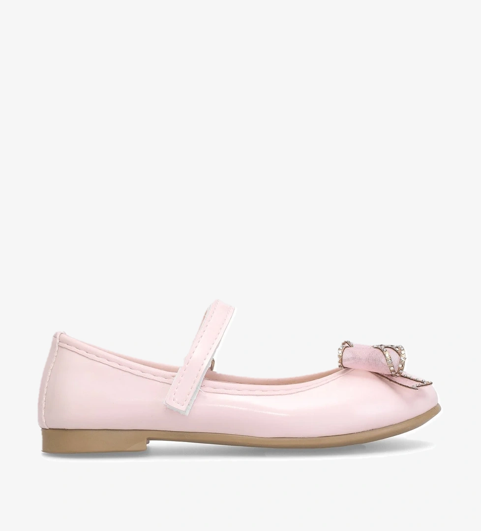 Elit HY-F-10003-25Y Filet Kız Çocuk Babet Pudra