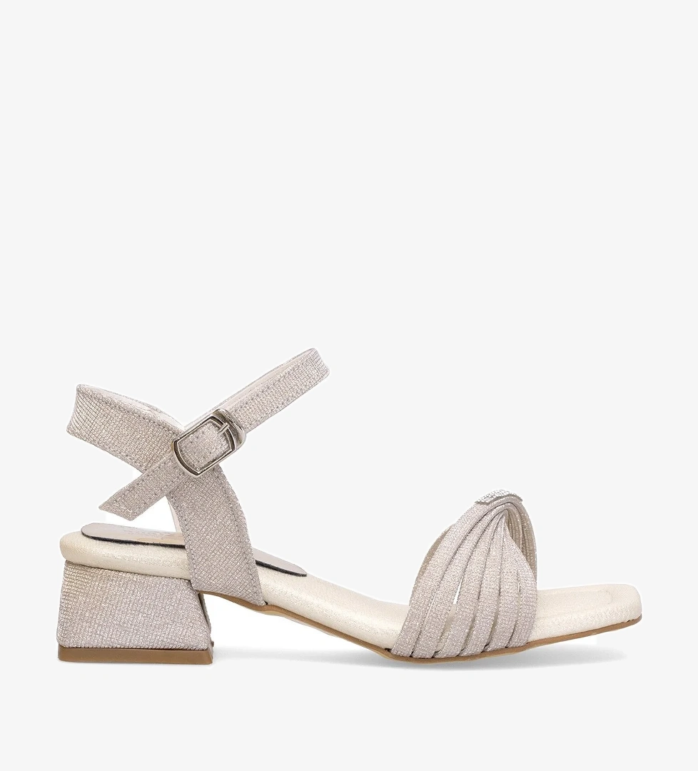 Elit ASK-F-40-25Y Filet Kız Çocuk Abiye Ayakkabı Altın