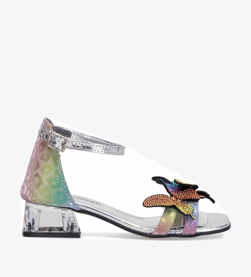 Elit BR-F-150-25Y Filet Kız Çocuk Abiye Ayakkabı Gökkuşağı