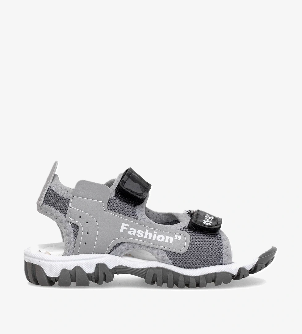 Elit ŞA-P-022-25Y Patik Erkek Çocuk Düz Sandalet Gri