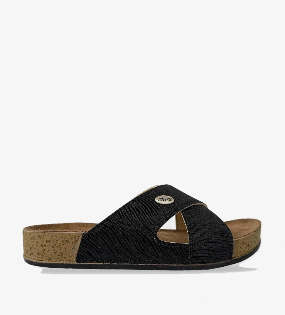 Kadın Günlük Terlik Çapraz Şık Ortopedik Yazlık Ev Plaj Tatil Terliği SİYAH