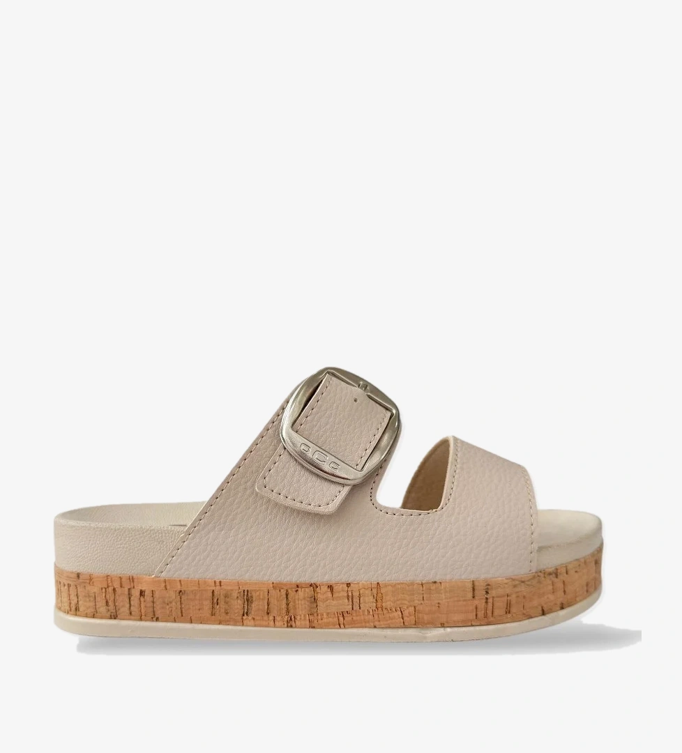 Liger Kadın Günlük Terlik Kalın Taban Tokalı Rahat Şık Yazlık Ev Plaj Tatil Terliği model görseli