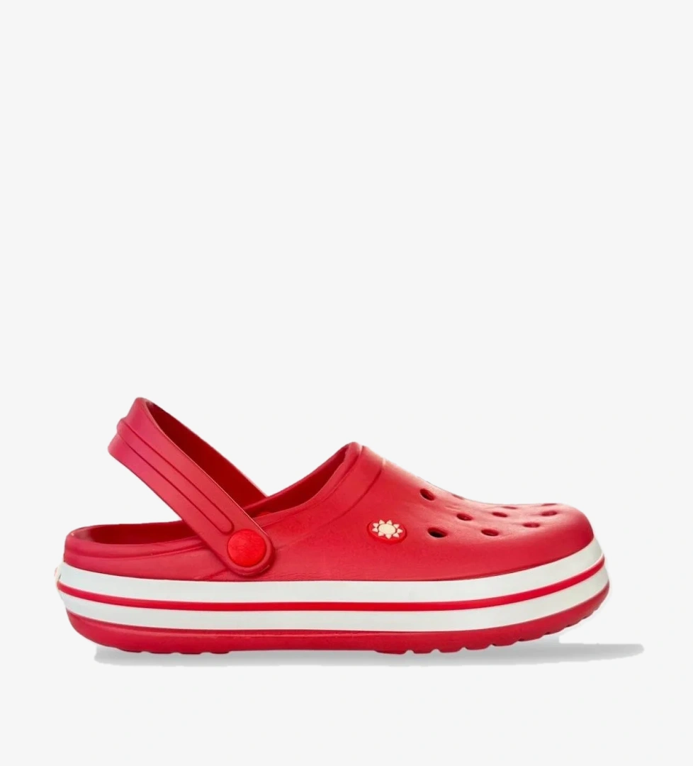 Liger Unisex Comfort Hafif Medikal Hemşire Sabo Terlik Si̇yah Kirmizi model görseli