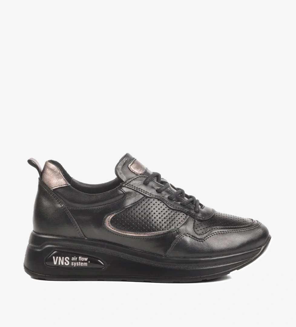 Siyah Air Flow Hakiki Deri Kadın Casual Ayakkabı 2216654Y Z - Görsel 1