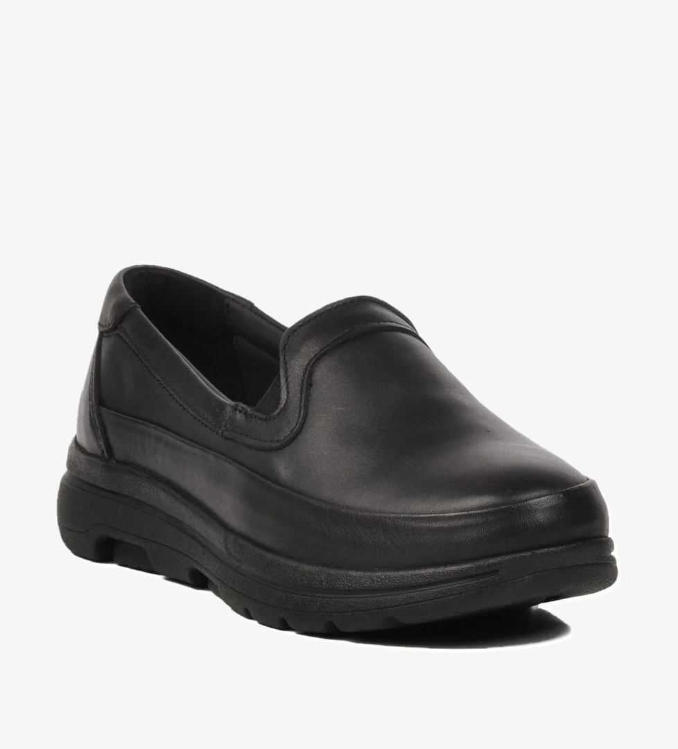 Forex Siyah Hakiki Deri Kadın Günlük Ayakkabı 1049 Z model görseli