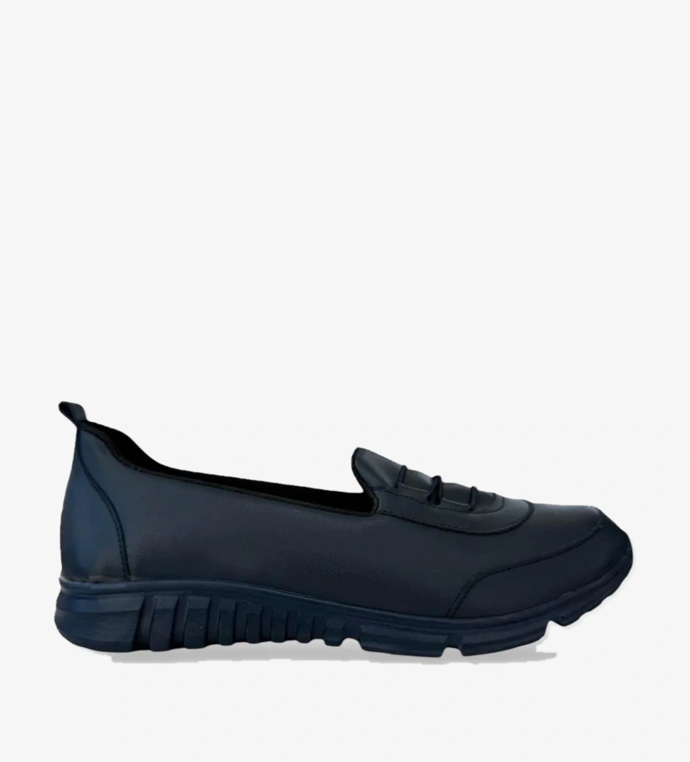 Ortopedik Kadın Yürüyüş Ayakkabısı LACİVERT