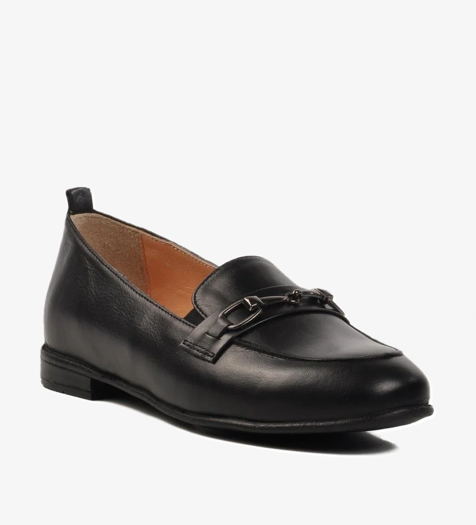 Burç 44251 Z Siyah Bej Hakiki Deri Kadın Günlük Ayakkabı model görseli