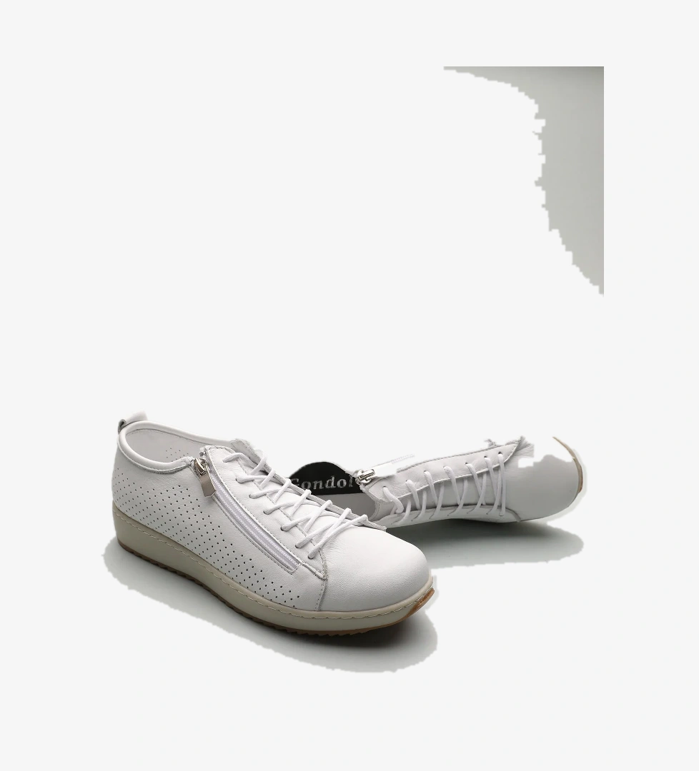 Gondol Hakiki Deri Günlük Rahat Fermuarlı Yazlık Ayakkabı zx.2402