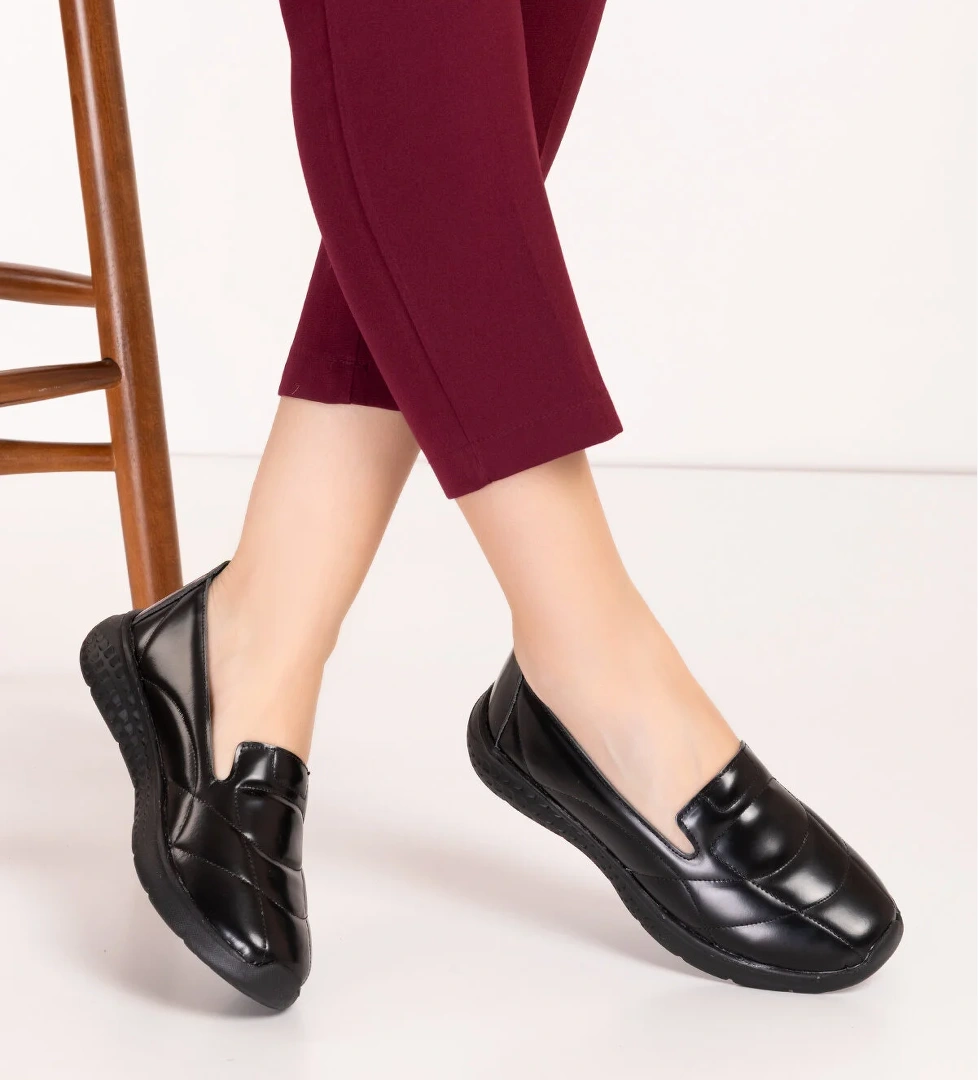 Gondol Içi Dışı Hakiki Deri Faylon Taban Hafif Babet Ayakkabı sc.1210