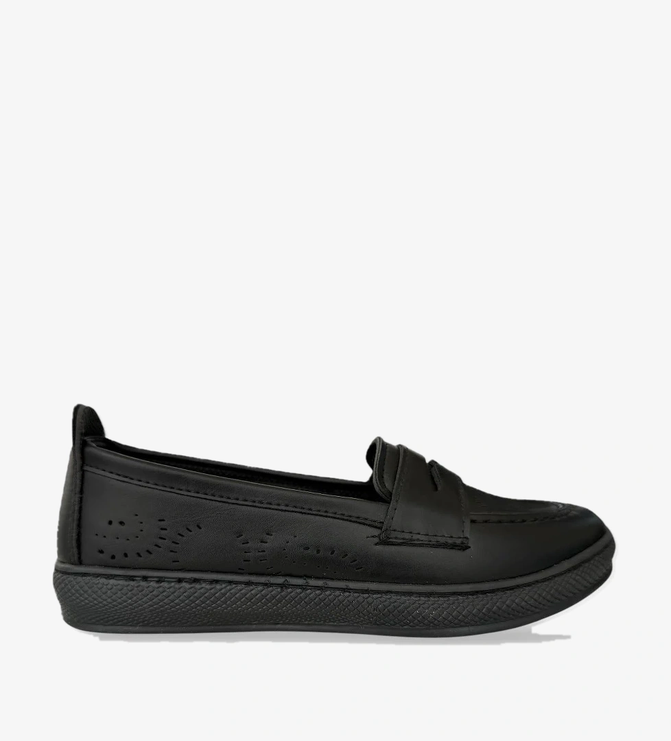 Kadın Ortopedik Yumuşak Comfort Casual Ayakkabı SİYAH - Görsel 1