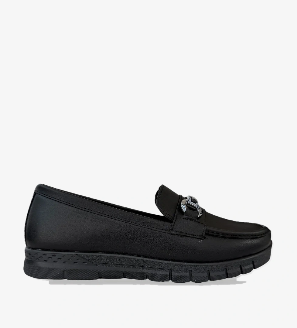 Kadın Günlük Hafif Mevsimlik Rahat Casual Ayakkabı SİYAH - GÜMÜŞ