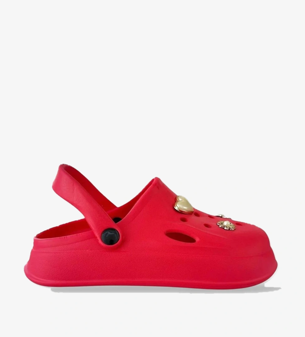 Rahat Taban Kadın Sandalet KIRMIZI