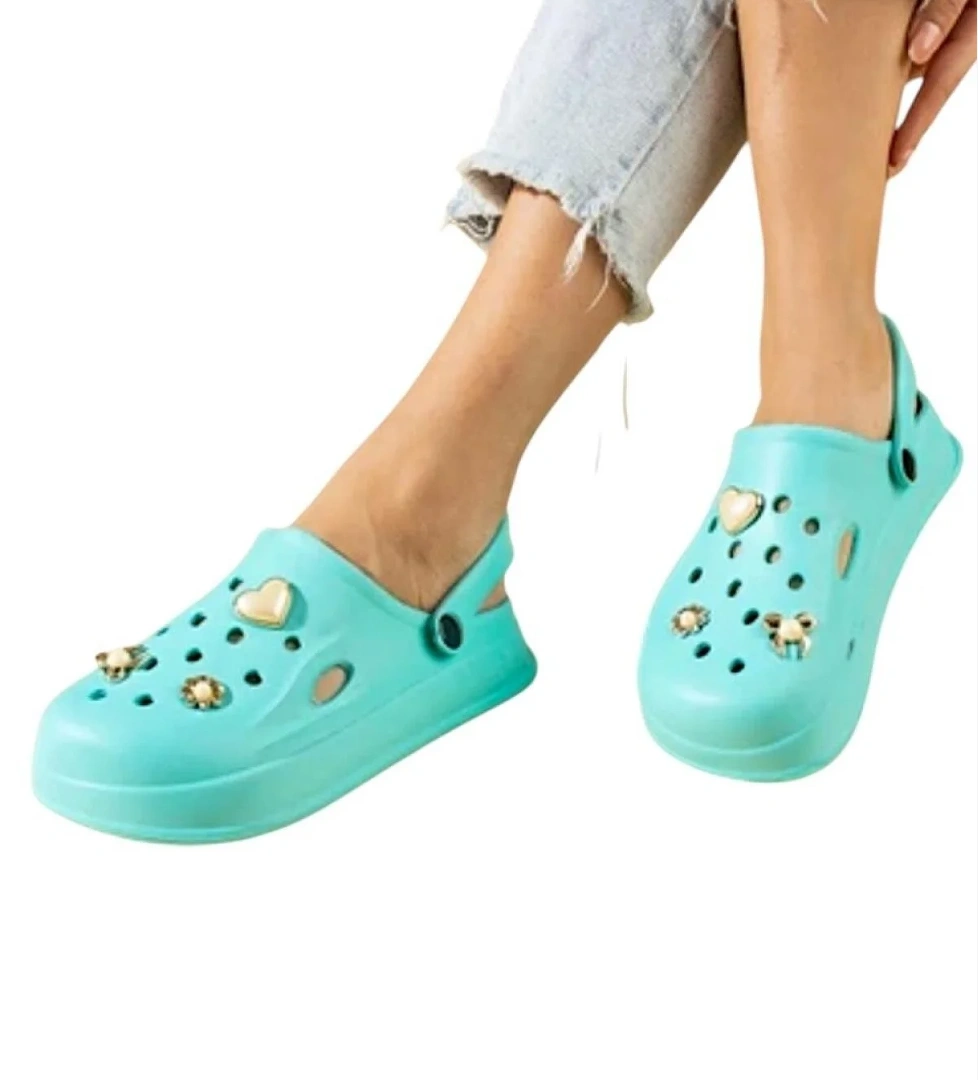 Rahat Taban Kadın Sandalet SU YEŞİLİ