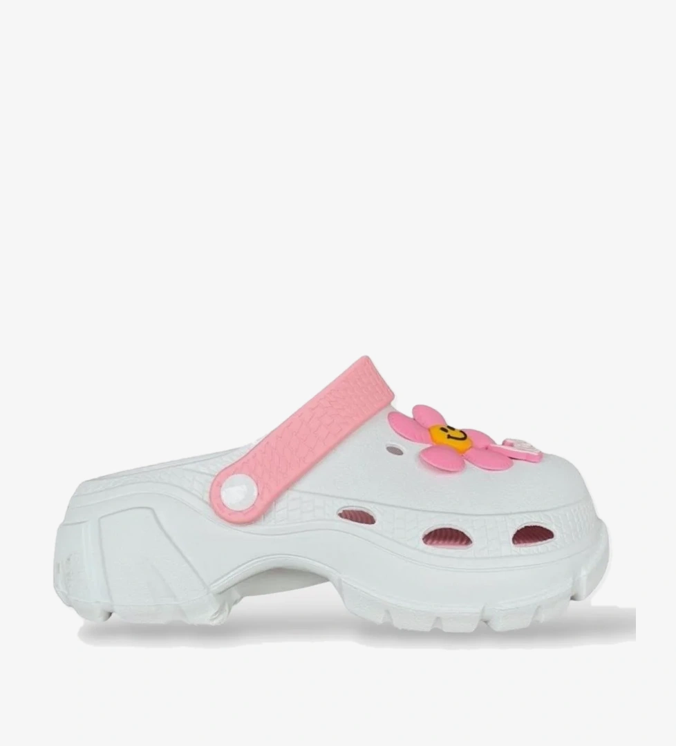 Yüksek Rahat Taban Kadın Sandalet BEYAZ - PUDRA