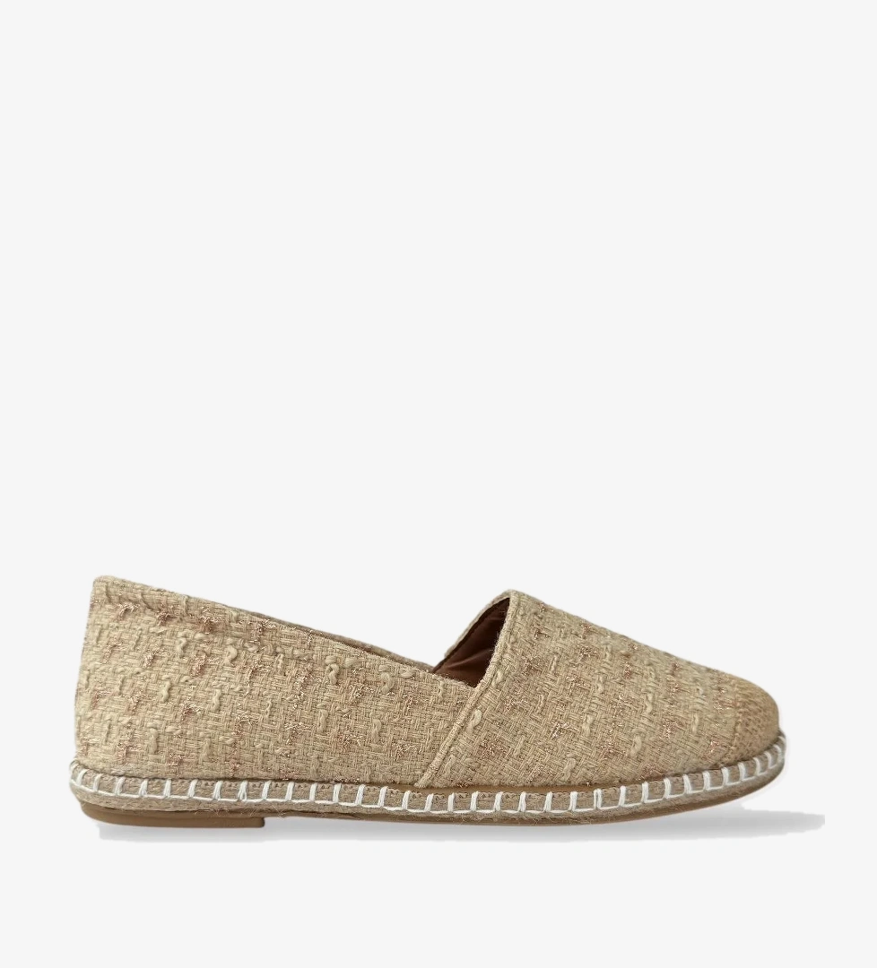 Kadın Günlük Espadril Babet Ayakkabı KREM