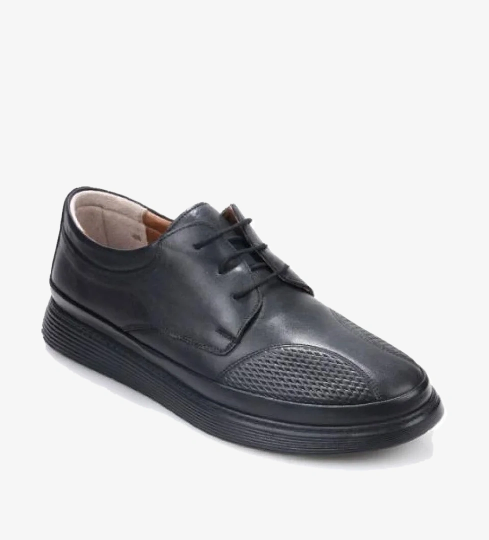 Tardelli̇ Tardelli 4393-1 Büyük Numara Ortopedik Erkek Günlük Deri Ayakkabı model görseli