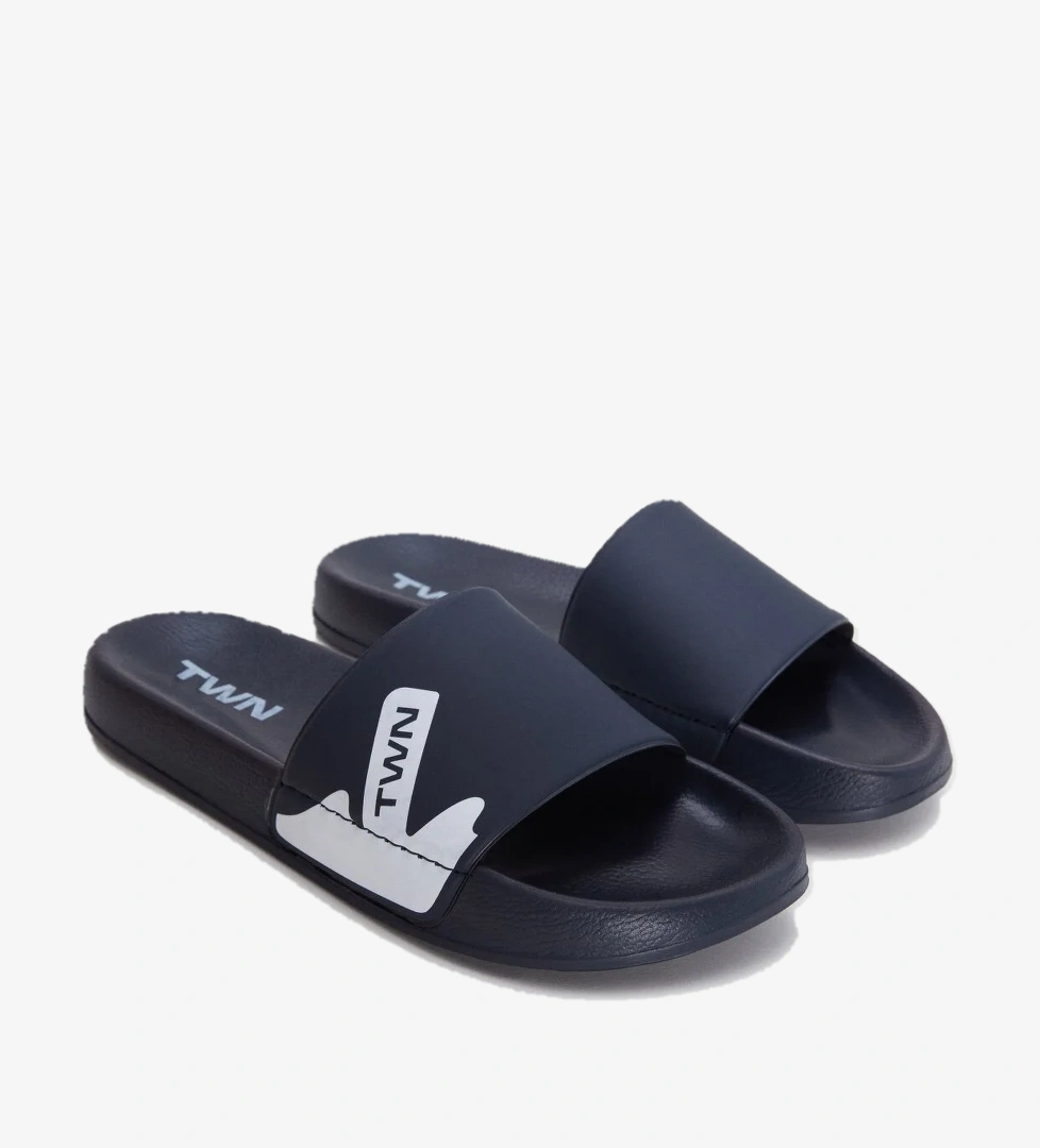 Lacivert Tek Bant Terlik