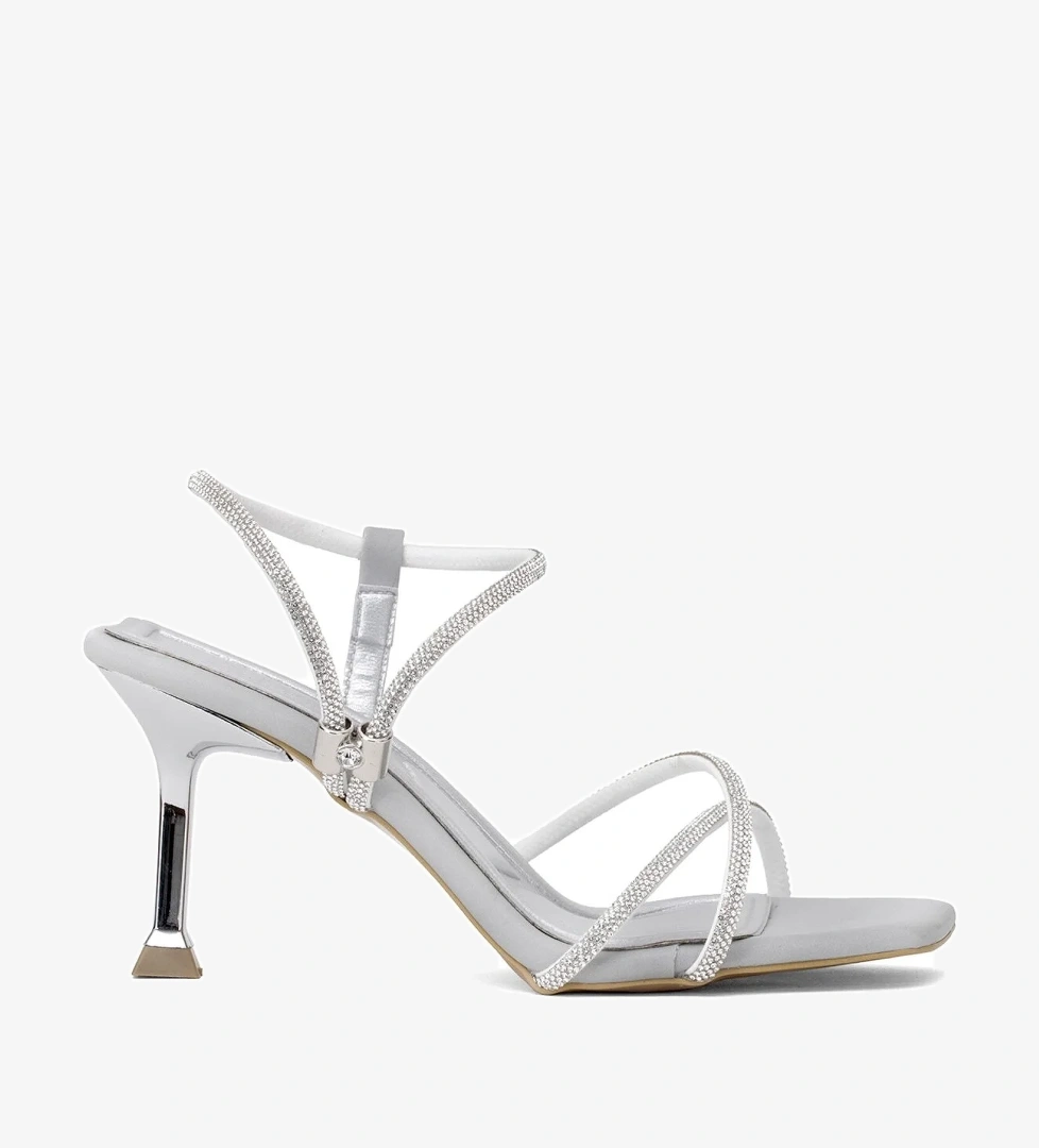 Elit PM161 K7022 Kadın Abiye Ayakkabı Gümüş