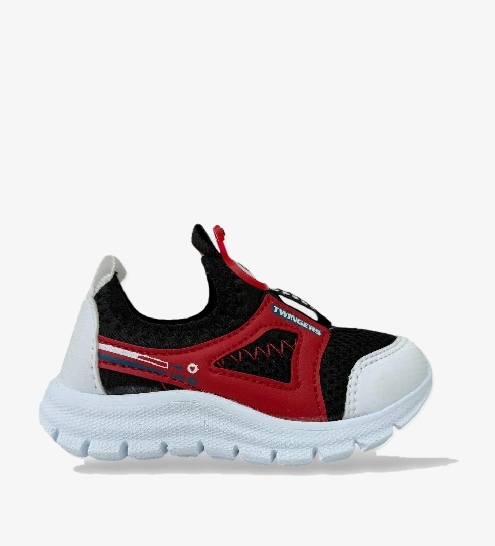 Çocuk Airfile Hafif Taban Kreş Ev Okul Bebe Spor Ayakkabısı KIRMIZI - BEYAZ