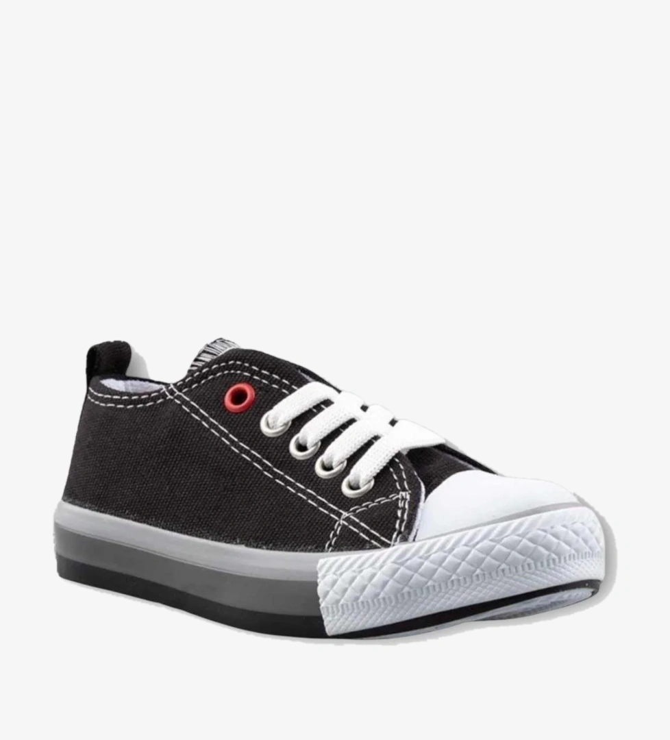 Liger Unisex Erkek Kız Çocuk Keten Kısa Convers Modeli Bağcıklı Spor Ayakkabı model görseli