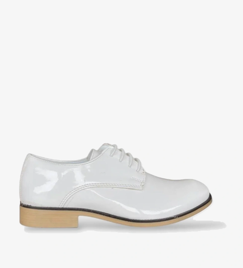 Liger Klasik Rugan Sünnet Düğün Okul Erkek Çocuk Ayakkabı BEYAZ model görseli