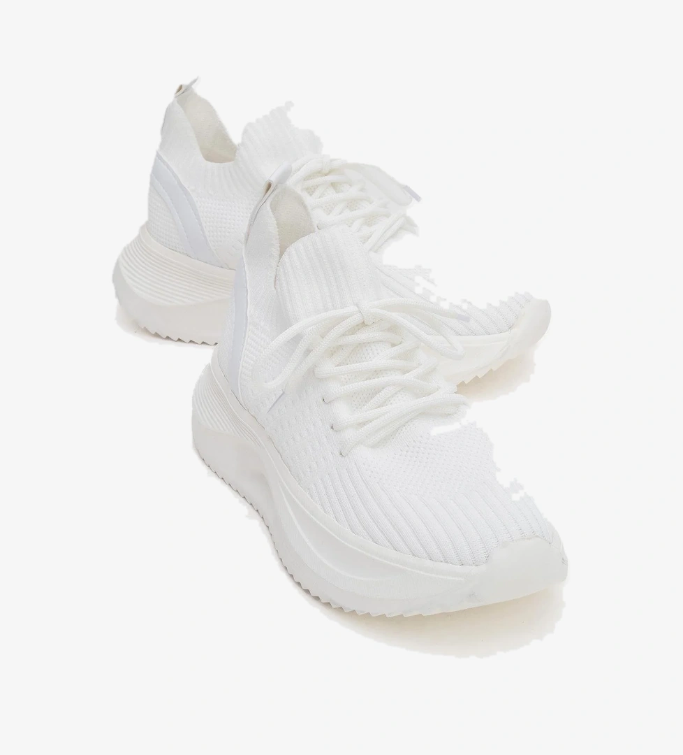 Bağcıklı Kadın Spor Ayakkabı BEYAZ