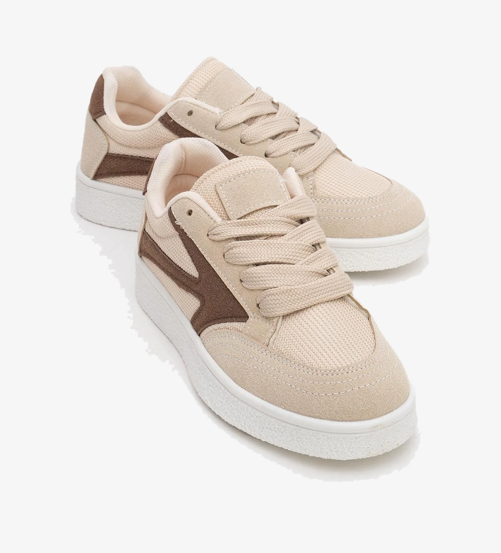 Kadın Anorak Spor Ayakkabı BEJ KAHVE - Görsel 1