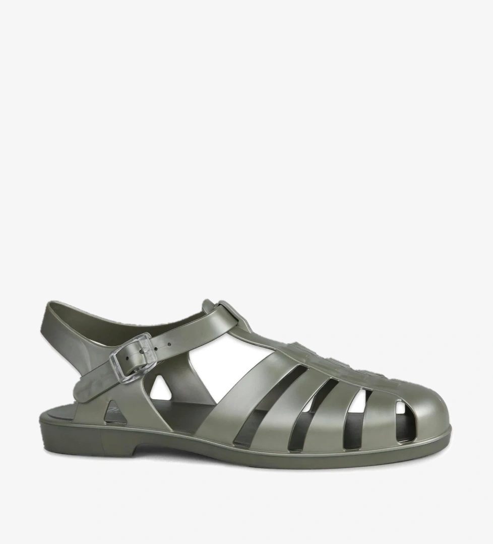 Bb340Z Biarritz Metal Brillo Yeşil Kadın Sandalet