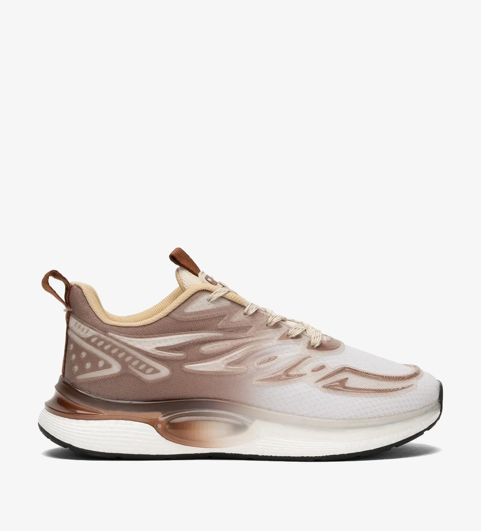 Erkek Günlük Koşu Yürüyüş Spor Ayakkabı KAHVERENGİ - BEYAZ