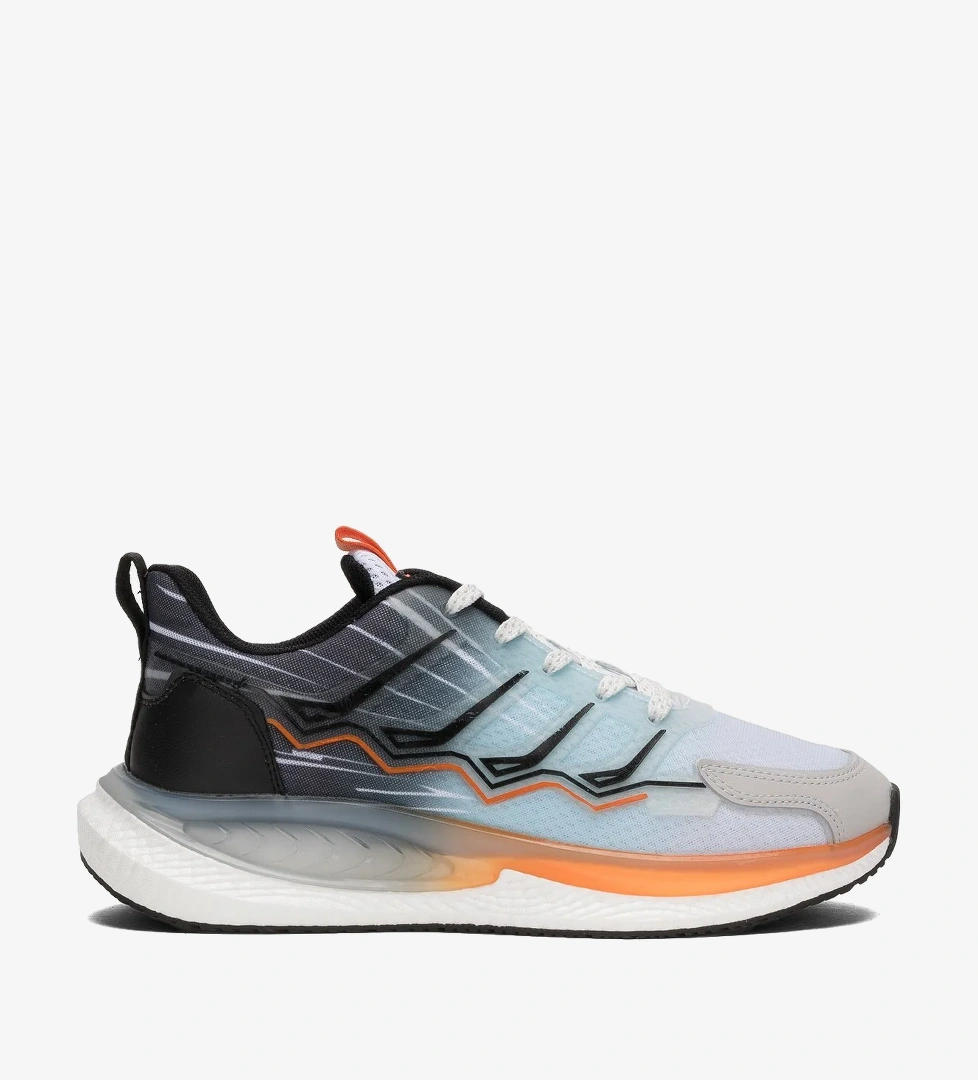 Erkek Günlük Koşu Yürüyüş Spor Ayakkabı SİYAH - TURUNCU