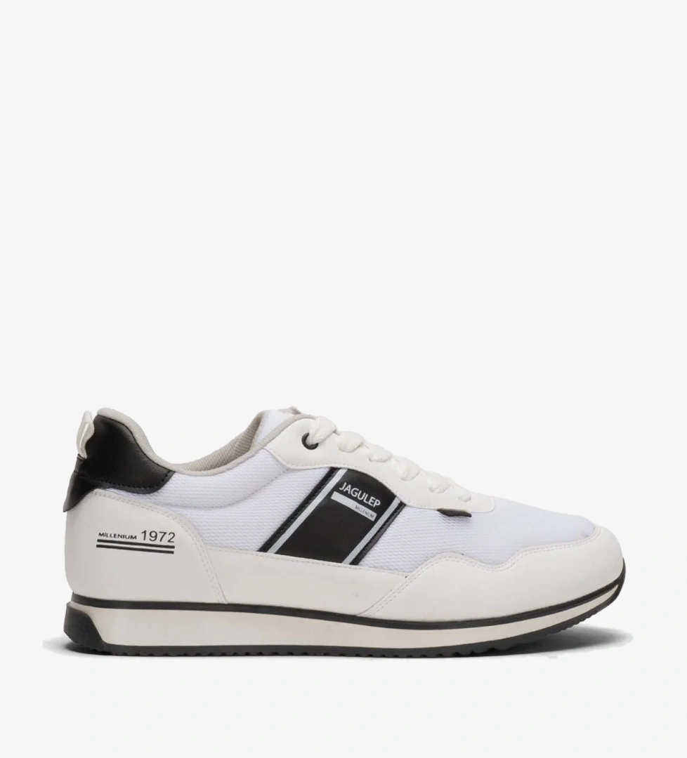 Erkek Günlük Sneaker Spor Ayakkabı BEYAZ - SİYAH