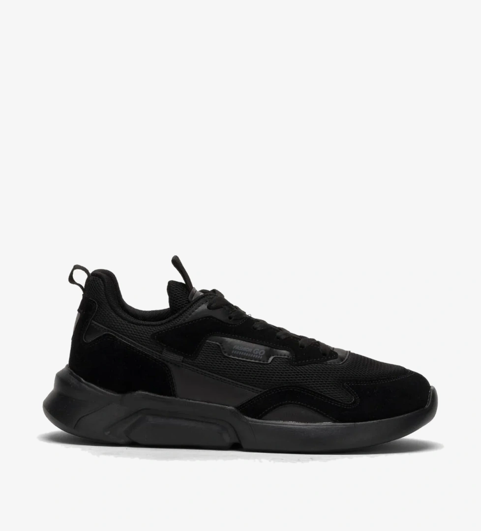 Erkek Günlük Rahat Yürüyüş Spor Ayakkabı SİYAH - FÜME