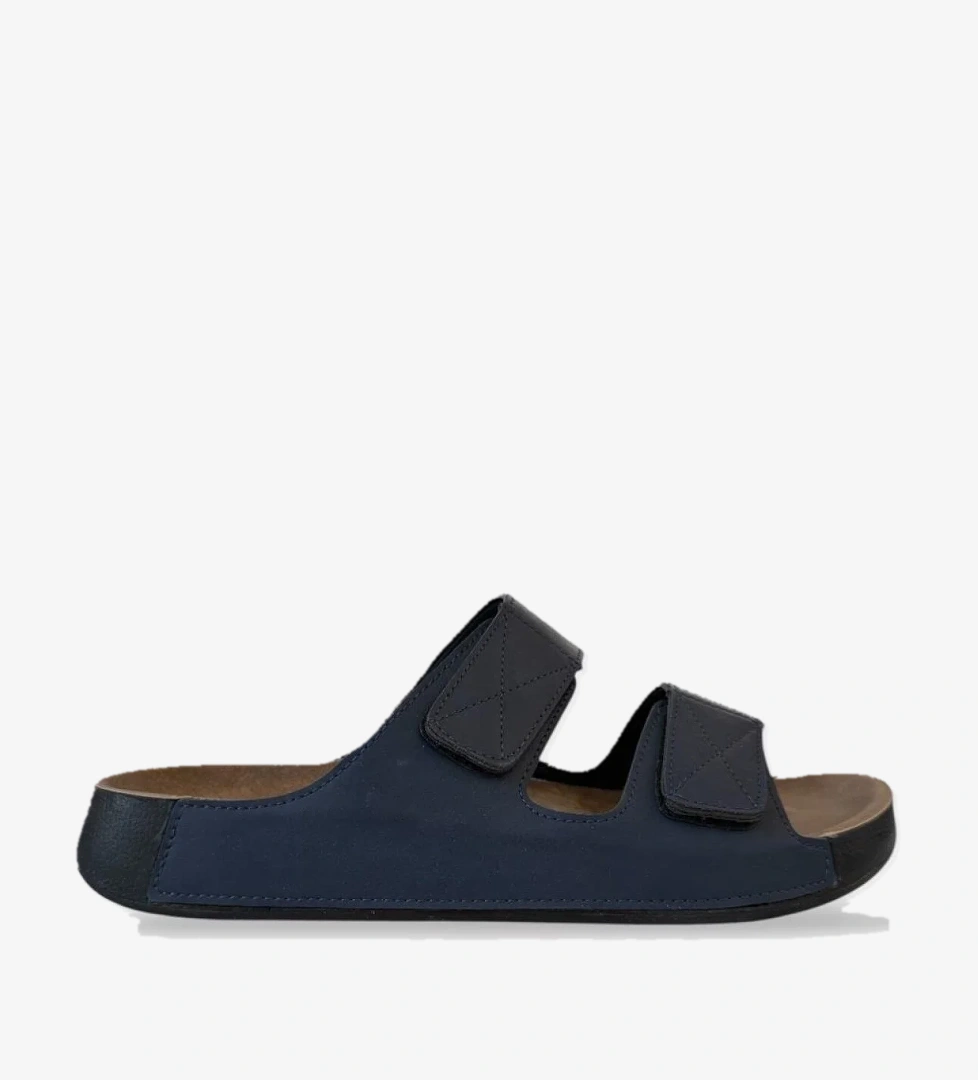 Liger Erkek Cırtlı Çift Bantlı Terlik LACİVERT model görseli