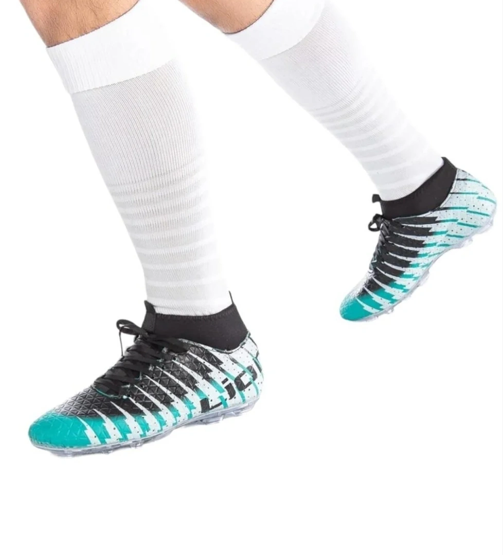 Çoraplı Bilekli Boğazlı Krampon Futbol Ayakkabısı SU YEŞİLİ - SİYAH
