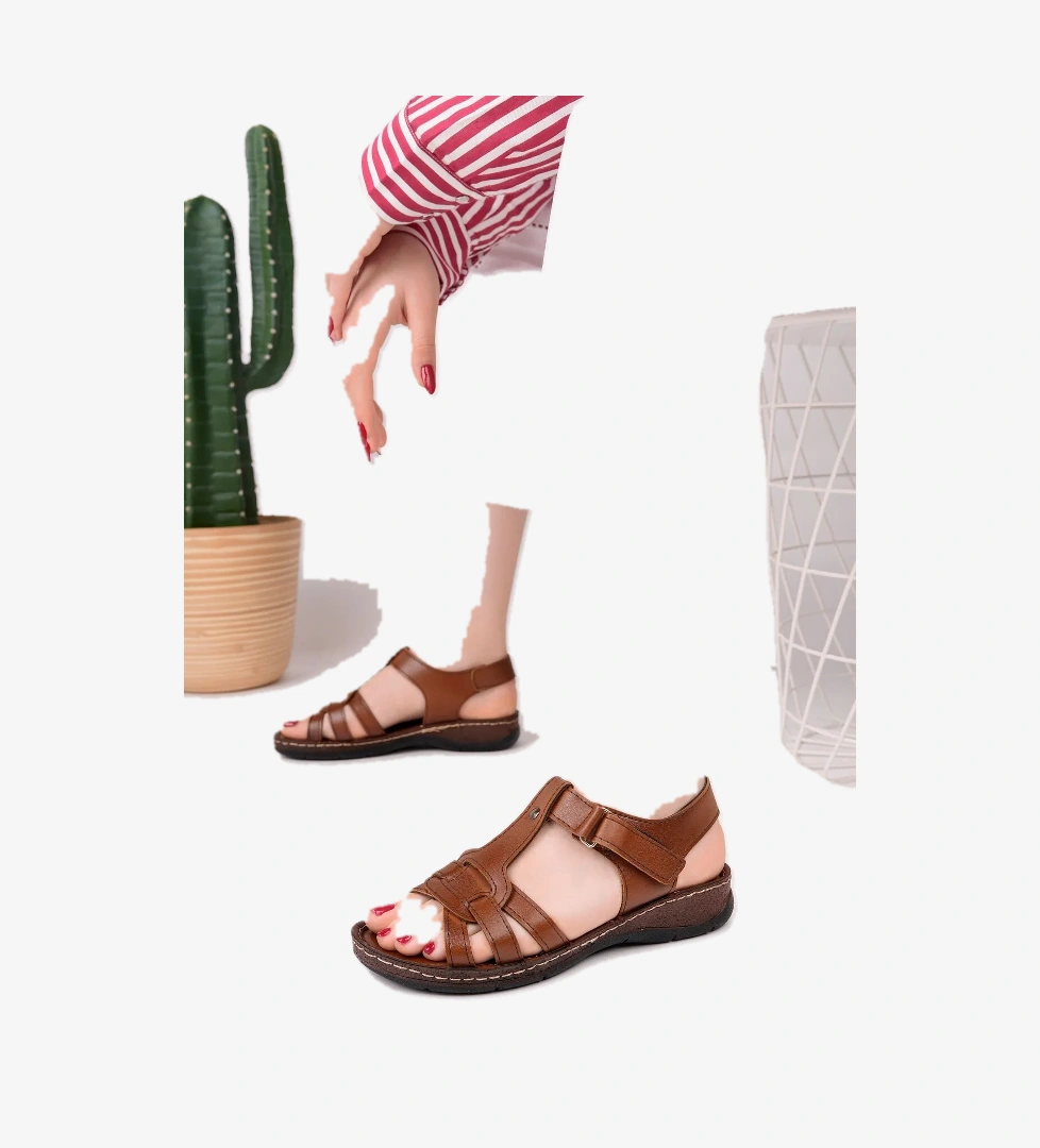 15214 ORTOPEDİ TOPUKLU ORTOPEDİK SANDALET