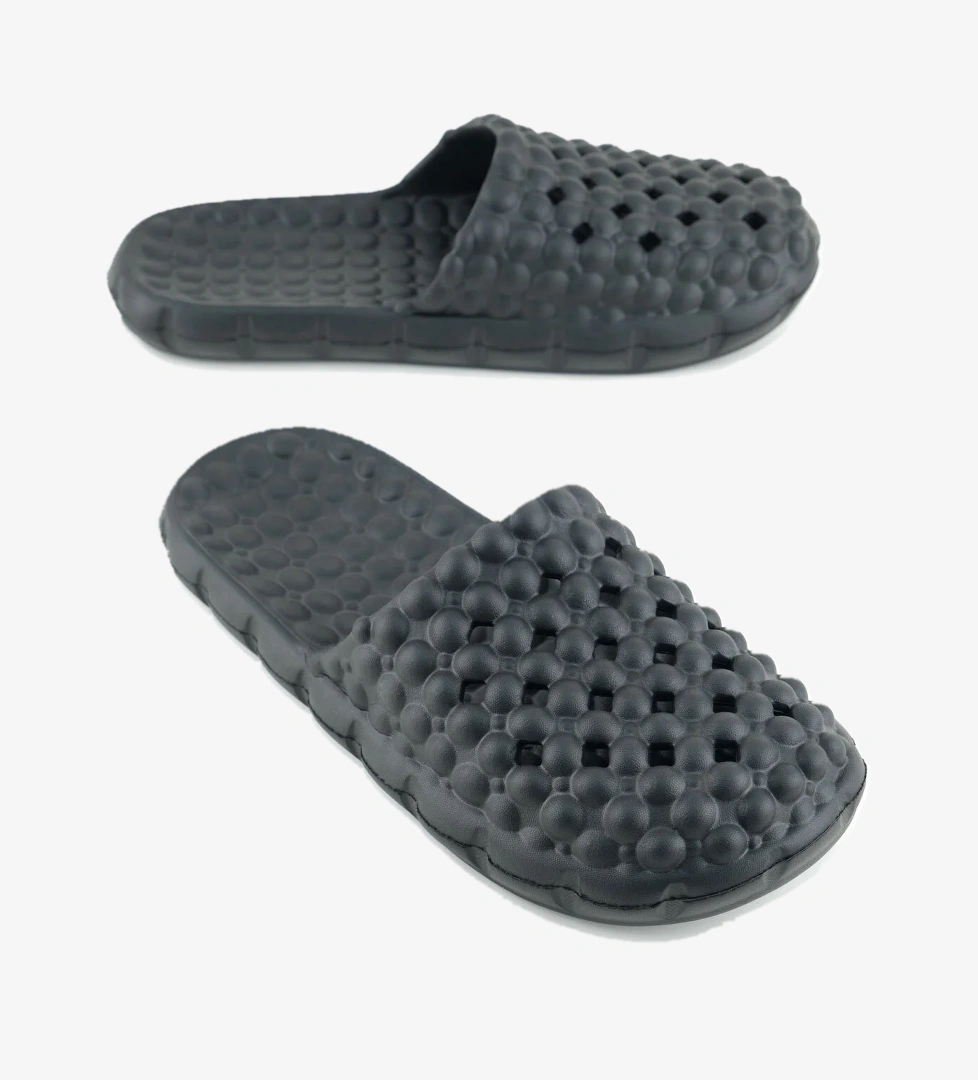 Gezer Gezer Siyah Yazlık Eva Kadın Ev Banyo Bahçe Havuz Plaj Terlik Sandalet & Terlik | Flo Siyah - 1. görsel