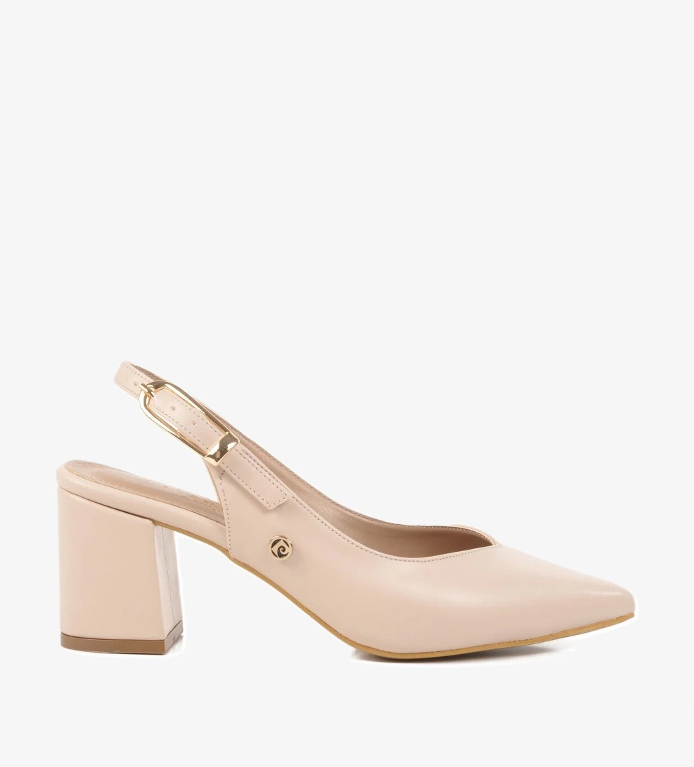 Pierre Cardin Krem Topuklu Kadın Abiye Ayakkabı PC-54706 Z model görseli