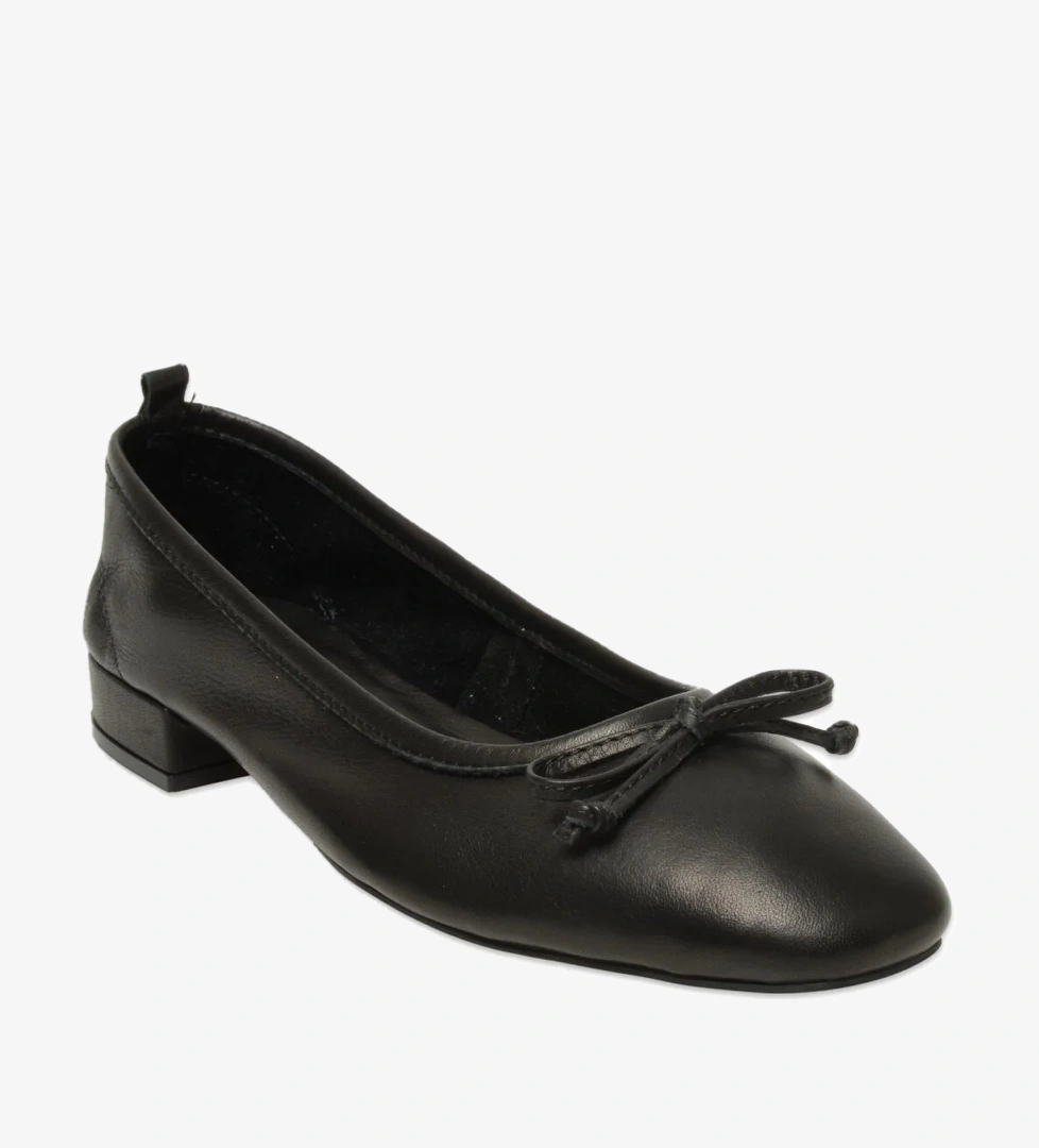 D25Ya-810Z Günlük Siyah Kadın Babet