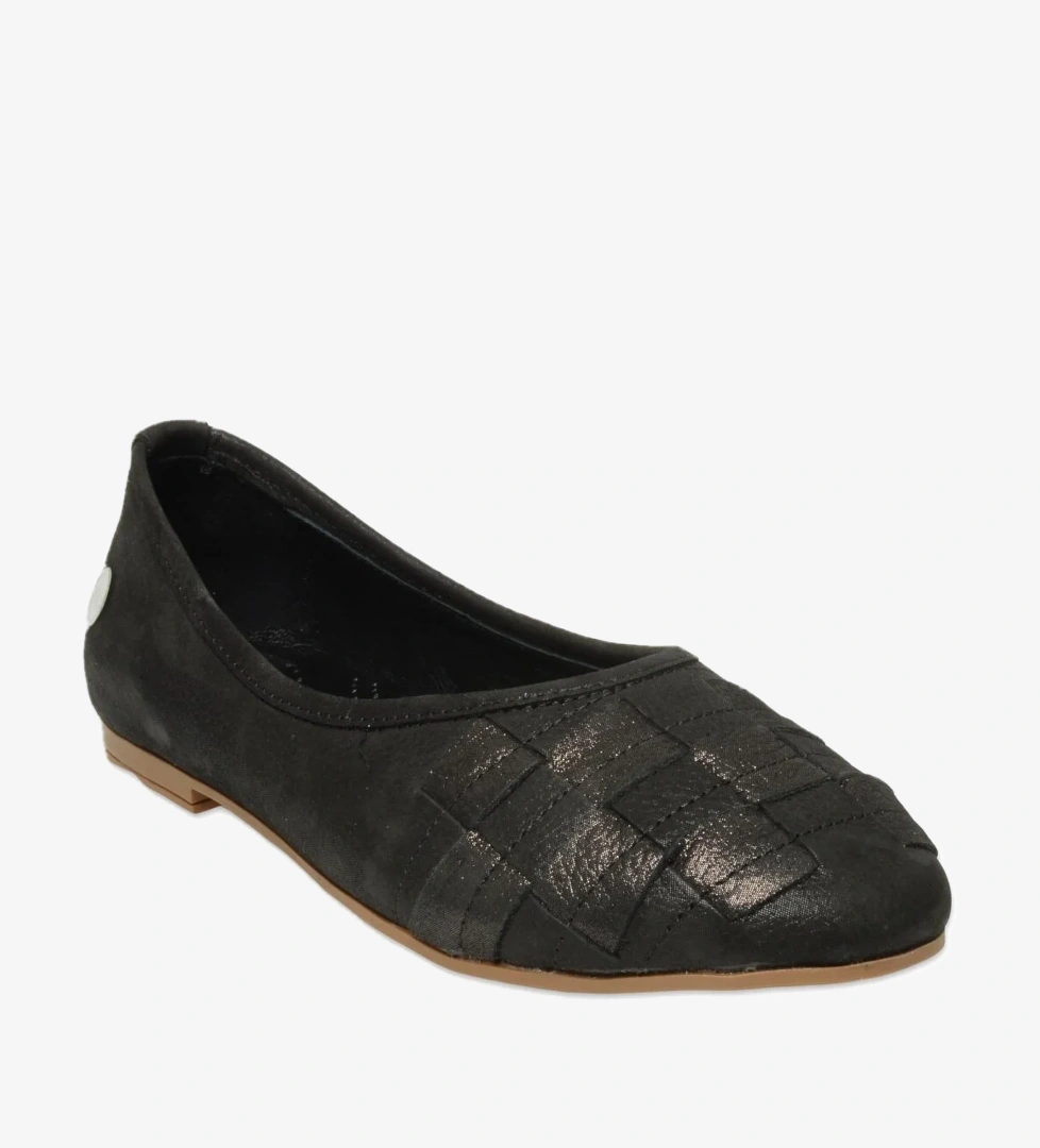 D25Ya-7350Z Günlük Siyah Kadın Babet