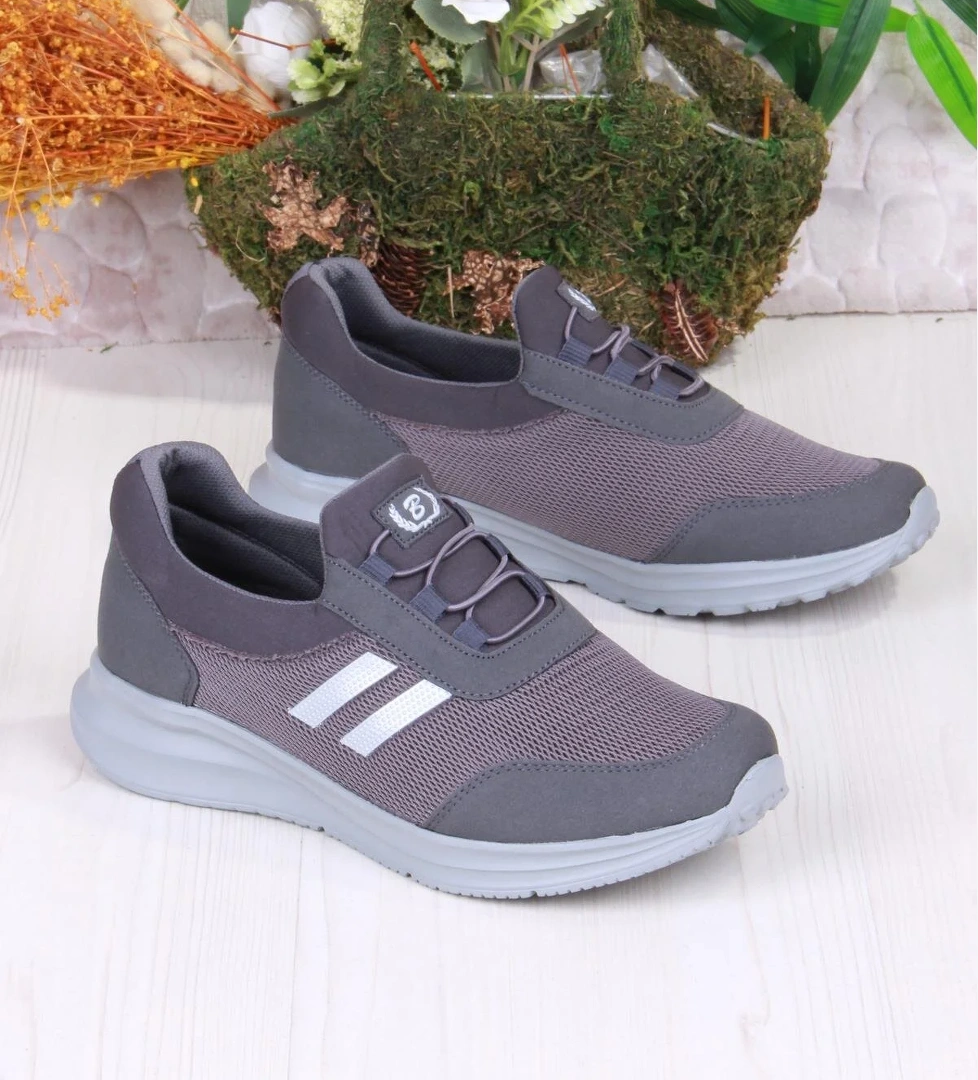 07602 Com Taban Rahat Esnek Yumuşak Bağcıksız Erkek Spor Ayakkabı - Görsel 1