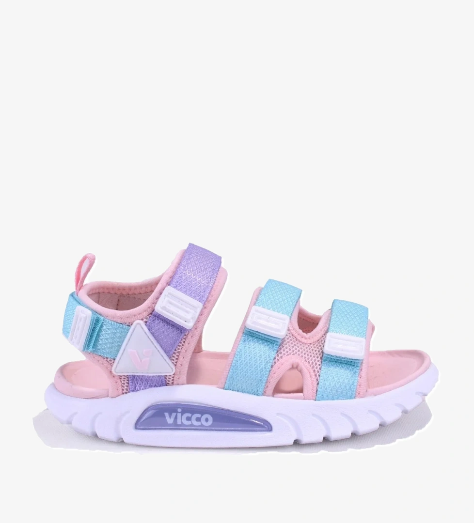 Cube 332F25Y212 Gri Pudra Ortopedik Günlük Kız Çocuk Spor Sandalet